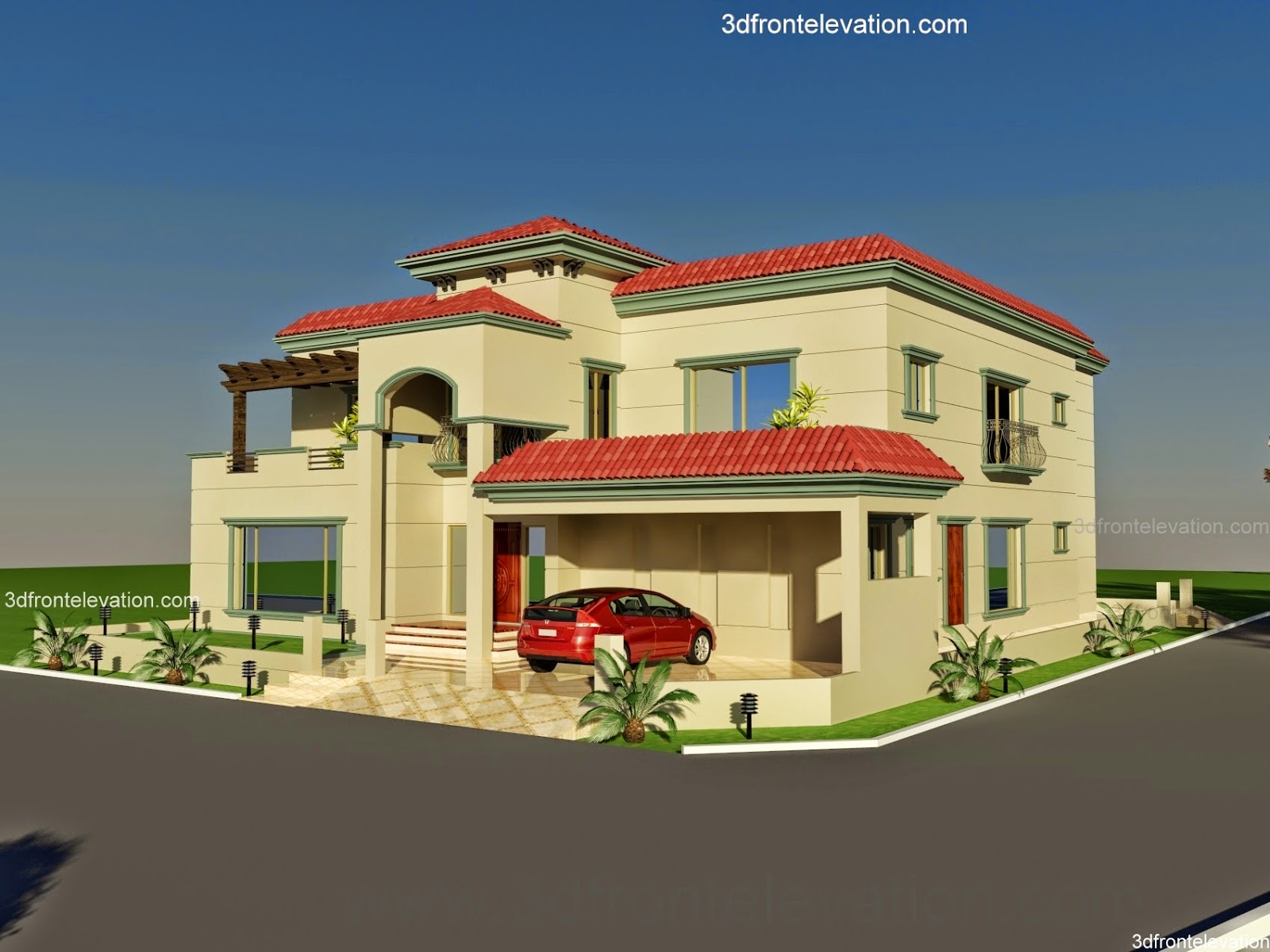 3d Front Elevation Com Wapda Town 1 K 3d Front Elevation Com Wapda Town 1 K